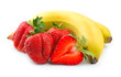 Juicy strawberry with banana