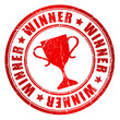 Vector: Winner vector stamp Winner vector stamp