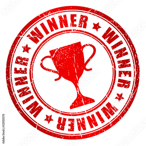 Vector: Winner vector stamp Winner vector stamp