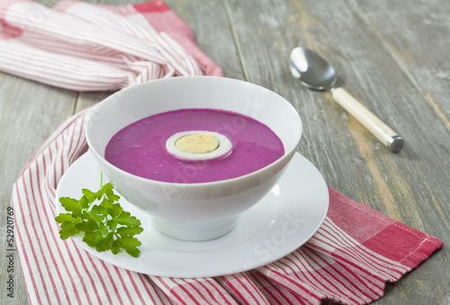 Photo: Cold red beet soup Cold red beet soup