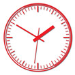 Wall mounted digital clock.