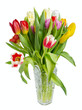 Bouquet Of Tulips In A Crystal...