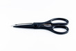 Scissors With black Handle on White Background
