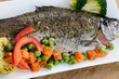 Photo: Trout with vegetables Trout with vegetables