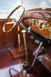 Vintage retro car interior