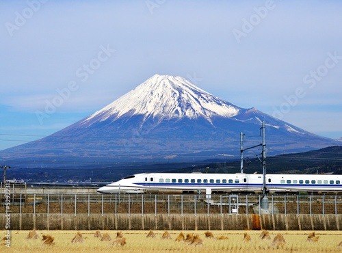 Photo: Mt. Fuji and the Bullet Train Mt. Fuji and the Bullet Train