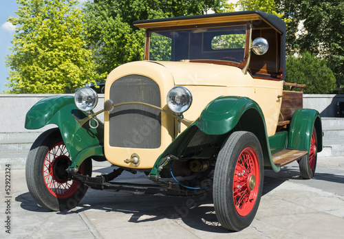 Photo: Old vintage retro car Old vintage retro car