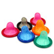 Bunte Kondome Dreieck