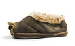 Old torn boots of leather