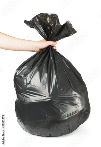 Photo: Black bag of rubbish Black bag of rubbish