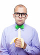 Photo: Man eating banana Man eating banana