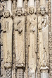 Statues from west facade of Chartres cathedral, France