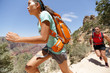 Trail runner cross country running Grand Canyon