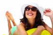 Woman Wearing Sunglasses And A...
