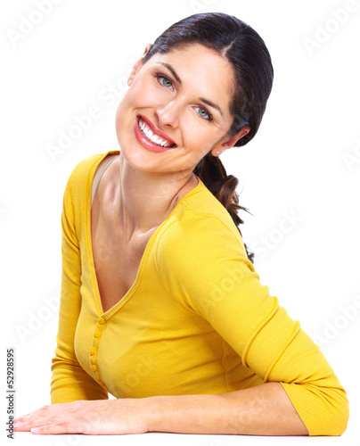 Photo: Beautiful young woman portrait. Beautiful young woman portrait.