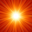 Star burst red and yellow fire. EPS 8