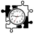 Modern wall clock. Vector illustration