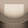 Vintage background, decorative old bronze frame