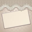 Old lace background, vintage invitation design