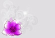 Vector: Background with pink abstract flower Background with pink abstract flower