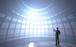 man standing in office
