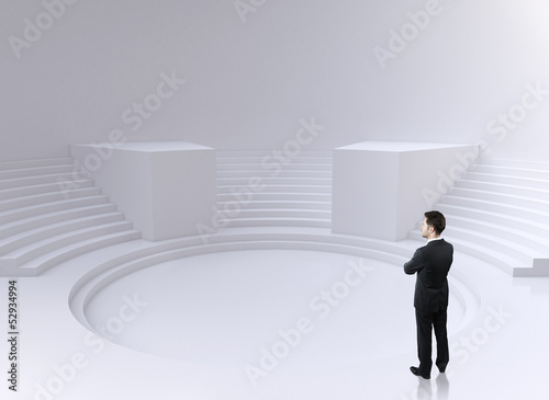 Photo: man thinking man thinking