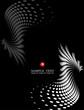 Vector: Business background composition, Web template (halftone) Business background composition, Web template (halftone)