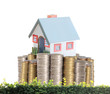 Photo: concept by money house from coins concept by money house from coins