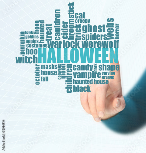 Photo: halloween word cloud halloween word cloud