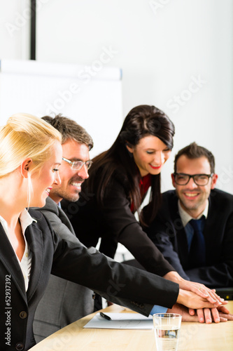 Photo: Business - businesspeople have team meeting Business - businesspeople have team meeting