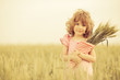 Happy child in autumn