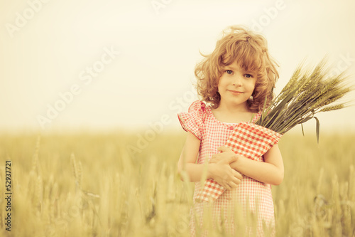 Photo: Happy child in autumn Happy child in autumn