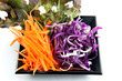 Purple cabbage and Carrot.