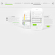 Vector: website templeta with mobile phone advertisement website templeta with mobile phone advertisement