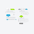 Vector: Website template design menu navigation elements Website template design menu navigation elements