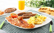 Breakfast typical American