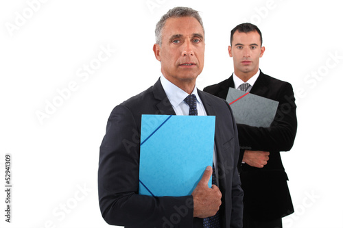 Photo: Businessmen on white background Businessmen on white background