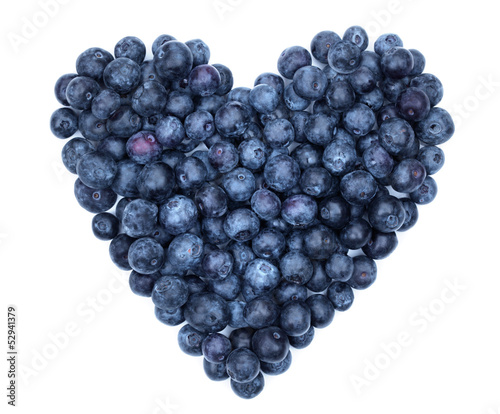 Photo: Blueberry heart Blueberry heart
