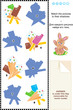 Match to shadow visual puzzle - ice cream bars and cones