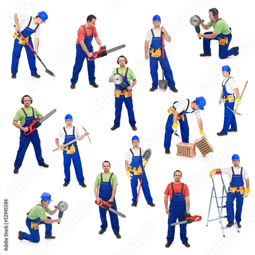 Photo: Workers from the construction industry Workers from the construction industry
