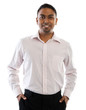 Photo: Indian man smiling. Indian man smiling.