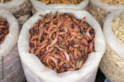 Photo: Sack Of Dried Squids For Sale Sack Of Dried Squids For Sale
