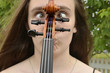 Silly face violin scroll