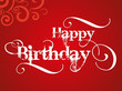 abstract happy birthday card with grunge