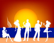 Vector: Aperitivo al tramonto Aperitivo al tramonto