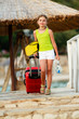 Travel, summer holidays - direction summer resort