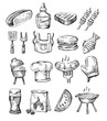 Hand Draw Barbecue