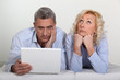 Man and wife bored