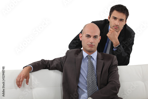 Photo: Two serious businessmen Two serious businessmen