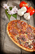 Baked pizza